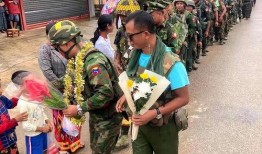 缅甸同盟军吃瓜群众图片,吃瓜群众视角下的战地风云